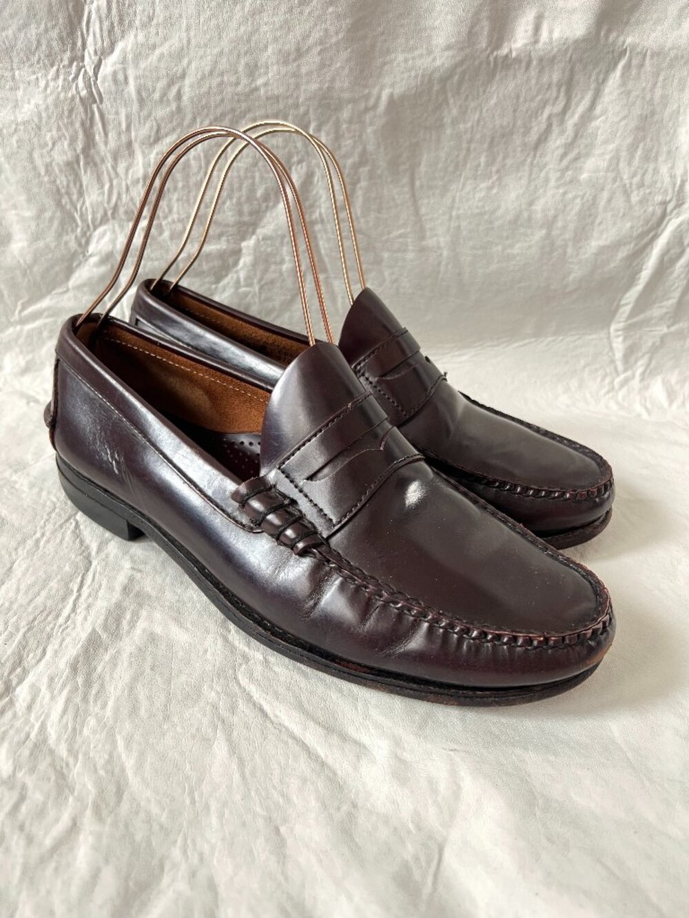 L.L. Bean Men's Dark Brown Leather Penny Loafers